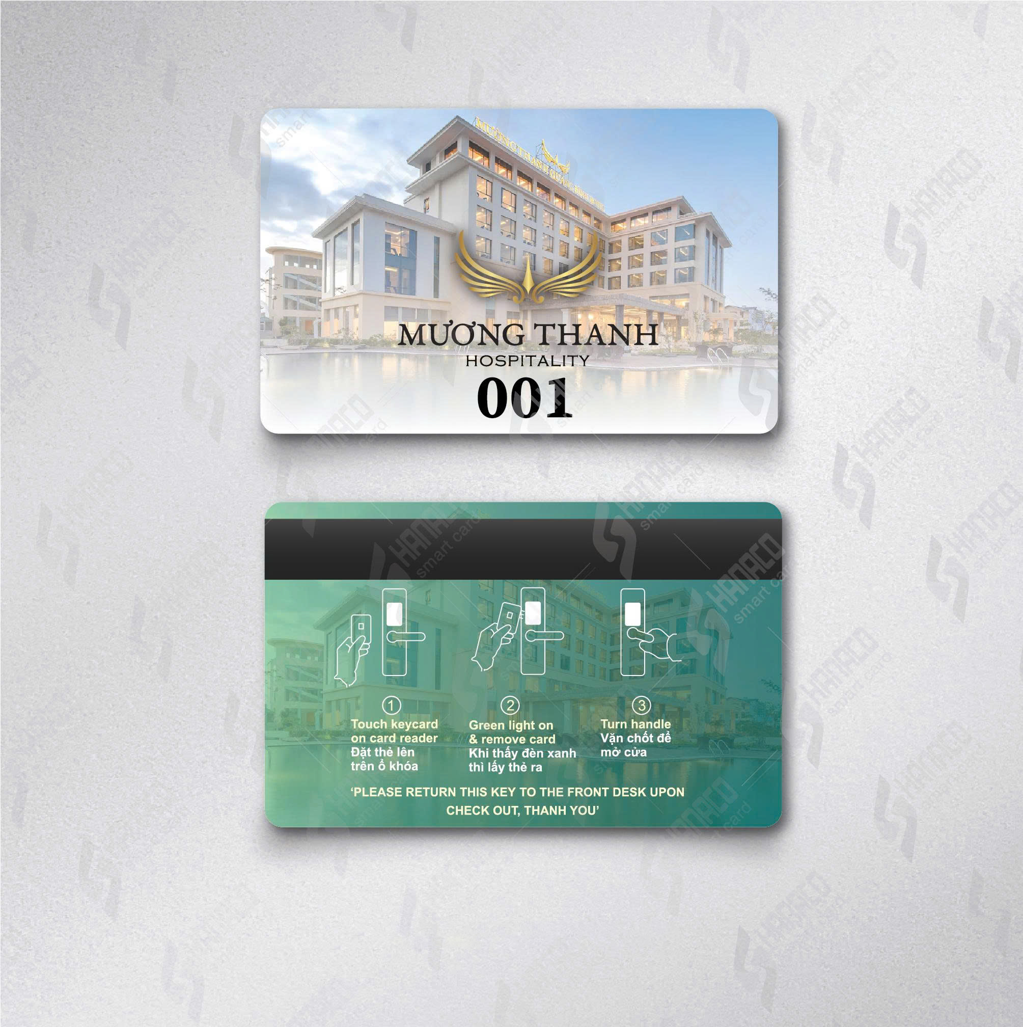 Thẻ từ khách sạn in theo thiết kế miễn phí